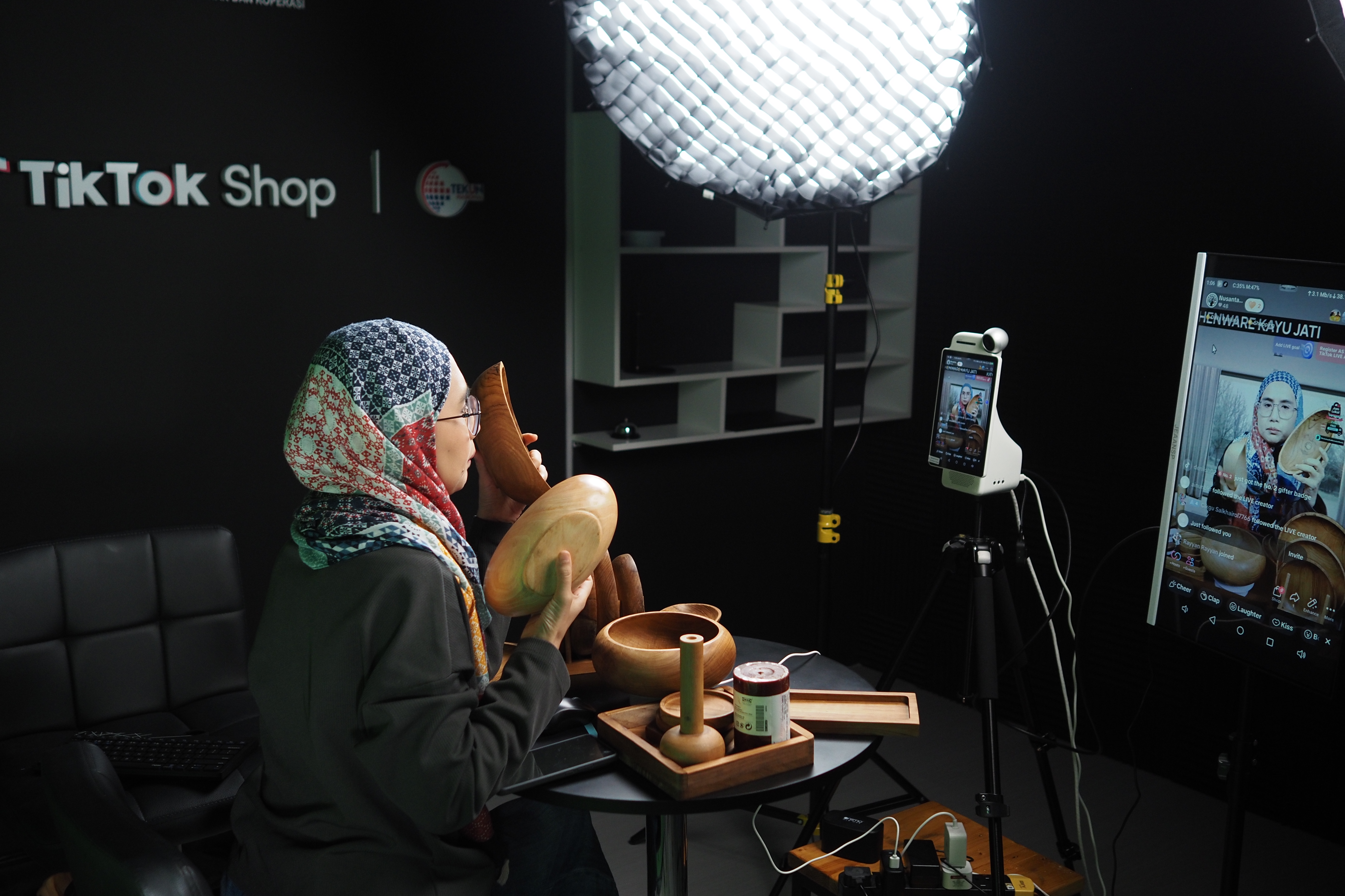 Live session at Tiktok studio